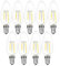 9 x Müller-Licht LED Filament Leuchtmittel Kerze 3W = 25W E14 klar 250lm warmweiß 2700K 200° Ra>95