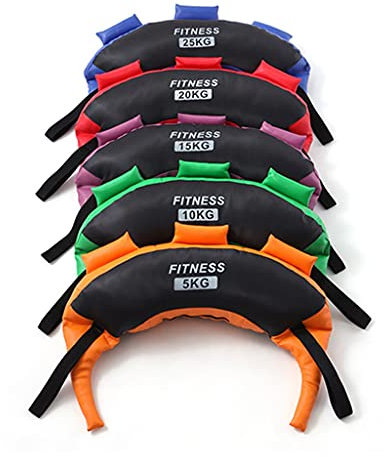 Rvlaugoaa 5-20 Kg Bulgarisches Power Bag Set, Sandsack Training Gefüllter Sand Power Bag, PU Heavy Duty Boxsandbeutel, für Core Fitness Übung (Color : Style1)
