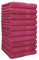 Betz Handtuch 10er Pack Handtücher Set Palermo Größe 50x100 cm 100% Baumwolle - gut trocknend, leichte Qualität - ideal für Sport, Strand, Reisen Farbe Cranberry