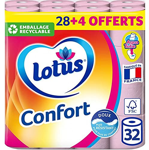 Lotus Papier toilette Confort rose