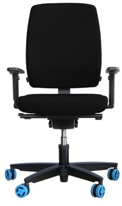 Sedus Early Bird, eb-102, Ergonomischer Bürostuhl, mit Vollpolster Rückenlehne 11-Fach arretierbar, integrierte Lordosenstütze, Synchronmechanik, (schwarz)