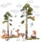 Grandora Waldtiere Wandtattoo für Kinderzimmer Baby Wandsticker Baum DL802-3
