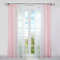 HongYa 2er-Pack Farbverlauf Gardinen Transparenter Voile Vorhänge Schals mit Kräuselband H/B 225/140 cm Rosa