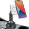 Aporia - Car Cup Holder Compatible with MagSafe for iPhone 15 14 13 & 12 | 15W Fast Charging Mount Holder Charger with extendable Adjustable arm with 360 Rotation for Driver & Passenger - White