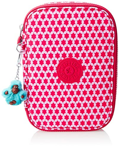 Kipling 100 stylos, Grande Trousse pouvant contenir jusqu'à 100 stylos, 21 cm, 1,5 L, Motif Pois étoilés Prt, Starry Dot Prt, Taille Unique, 100 stylos