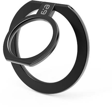 PureGear Magnetic Phone Grip, Magnetic Phone Ring Stand, Phone Ring Holder for MagSafe iPhone 16, 16 Pro, 15, 15 Plus, 14, 14 Plus, 14Pro, 14ProMax, 13, 12, Adjustable Kickstand(Black)