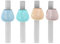 Pailles à boire pour bébé, 4 pièces d'ustensiles universels souples et réutilisables pour tout-petits avec boucle pour la plupart des bols pour bébés pour les enfants qui boivent