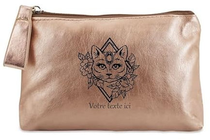 Porte Monnaie Dore Pochette Chat et feur