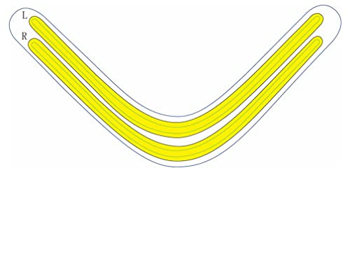 LiLiTok LED-Lichtleiste für PS5 Konsole, Host-Lichtleiste Regenbogen Farbverlauf Aufkleber Selbstklebende Abziehbilder für PS5 Spielzubehör (Gelb)