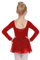 Arshiner Ballettkleider Mädchen Langarm Ballettkleidung Baumwolle Glitzer Tanzkleid Ballettanzug Kinder Balletttrikot mit Tüllrock Rot 160