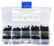 Lwuey M2.5 Schraubenset, Innensechskant Schrauben Sortiment 300 Stück 3 4 5 6 8 10 12 16 20mm Schraubensatz Schwarz Senkkopfschrauben Mutter Fahrzeugwartung Maschinenreparatur Metrisches
