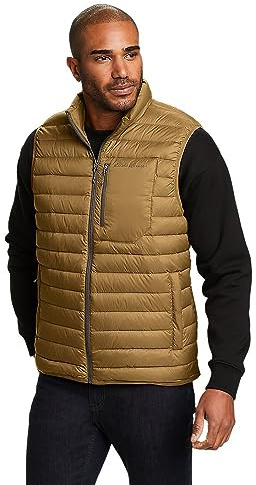 Eddie Bauer Men's Regular Fit StratusTherm Down Vest, Bronze, X-Large