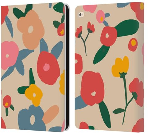 Head Case Designs sous Licence Officielle Ninola Fleurs Scandinaves Nature Audacieux Étui Portefeuille en Cuir Compatible avec Apple iPad Air 2 (2014)