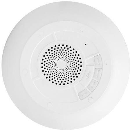 Srliya Schwimmender Pool-Lautsprecher, IPX7 Wasserdicht, 360-Grad-Stereo-Sound, Tragbarer Pool-Lautsprecher mit Bunten RGB-Lichtern Pool-Dusche, Reisen