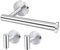 Toilettenpapierhalter aus Edelstahl zur Wandmontage silberfarbenes Set – Toilettenpapierhalter WC Edelstahl Klopapierhalter für Küche und Badzimmer Toilette Toilettenpapier mit 2 Haken