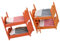 WHAMVOX 2 Sätze Mini Etagen Bett Miniatur-etagenbett Puppenhaus-miniaturmöbel Puppenhaus-möbelset Mini-puppenhausmöbel Puppenhaus-hochbett Miniaturbett Puppenbett Kind Plastik Haushalt