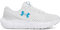 Under Armour Damen UA W Charged Surge 4 Laufschuhe, Distant Gray/Halo Gray/Ether Blue, 37.5 EU