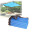 Rete Ombreggiante Azzurro Telo Ombra Balcone Telone Frangisole Resistente Ai Raggi UV Con Occhielli Antivento Traspirante 1x2m 3x5m 4x7m 5x8m Patio Cortile Esterni Pergola Campi Da Tennis(Misurare:5x7