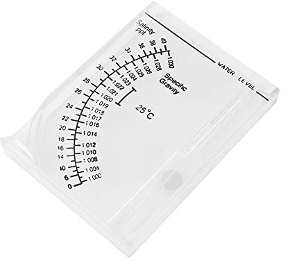 NIZUUONE Präzises Automatisches Aräometer, Salzwasser-Salzgehaltsmessgerät für Aquarium, Aquarium, Meer, Spezifisches Gewicht