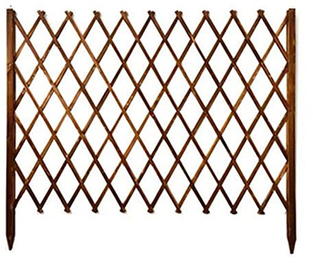 Verdickter Holzzaun, einziehbarer Gartenzaun, Sicherheitszaun für Haustiere, Schutzschirm für das Wachstum von Kletterpflanzen, verwendet für Hofzäune/Trennwände/Dekorationen/H53 * L100 cm Stabilize