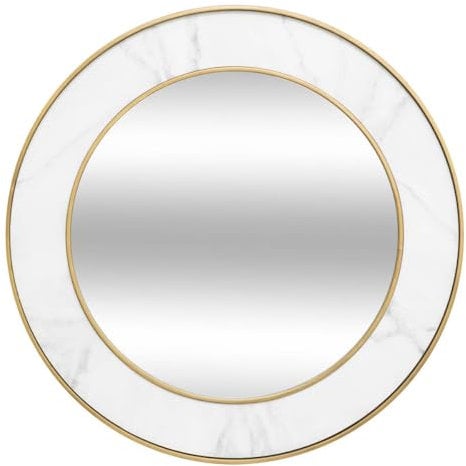 Atmosphera - Spiegel Alisha weiß d74cm