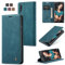 Cracedily Coque pour Huawei P20 Pochette, Etui Protection Housse Premium en Cuir PU,Etui à Rabat Pochette de Portefeuille Étui pour Huawei P20 Case, Bleu Vert