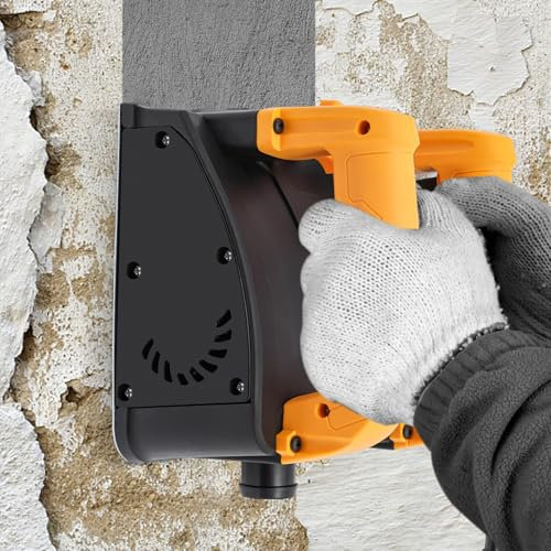 Cepilladora de pared, fresadora de tambor, fresadora de saneamiento, fresadora de pared, fresadora eléctrica de pared, lijadora de hormigón, para superficies duras, 1200 W, 4000 r/min