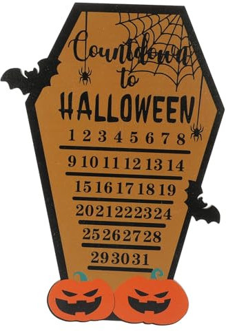PLAFOPE Halloween Adventskalender Ornament Gotische Countdown-dekoration Für Halloween-heimdekor Robuste Wanddekoration