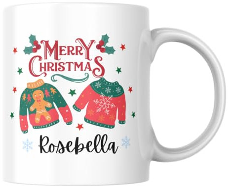 Personalised Christmas Mug, Christmas Jumper Mug, Christmas Sweater Mug, Funny Christmas mug, Festive Xmas Cup, Christmas Favors Gift, Gift For Kids