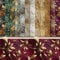 Vintage Scrapbook Papier Block - 48 Blatt Blumen und Laub Dekorpapier, Einseitiges Bastelpapier für Journal, 15.2x15.2 cm