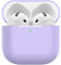 Nemteur Hülle für AirPods 4, Thin Schützende Silikon Case für AirPods 4th 2024 (USB-C) Skin Front LED Sichtbar Silicone Cover, Lavendel