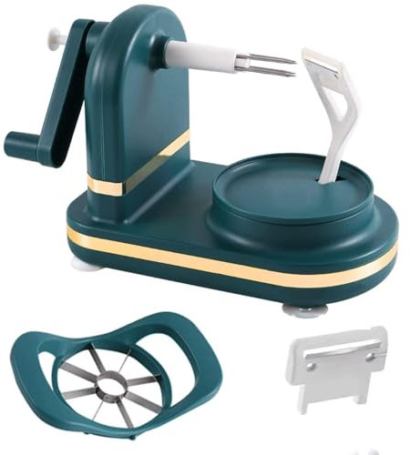 Apple Peeler, Vegetable Fruit Peeler Potato Peeling Machine Kitchen Peeling Tool for Cutting (Dark Green)