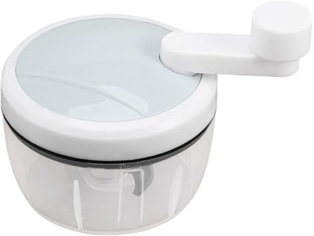 Manueller Zwiebelhacker | Mini Manueller Zerkleinerer mit Kurbel für, Knoblauch, Ingwer, Nüsse | Kleine tragbare Küchenmaschine für die Küche, praktischer Gemüseschneider ohne Strom