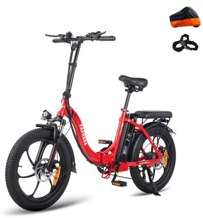 Fafrees F20 E-Bike Klapprad Elektrofahrrad 250W 36V 18AH Akku mit Superkapazität 20 Zoll Faltbares City Bike E-Mountainbike 20*3.0 Fat Tire Tragfähigkeit 130kg