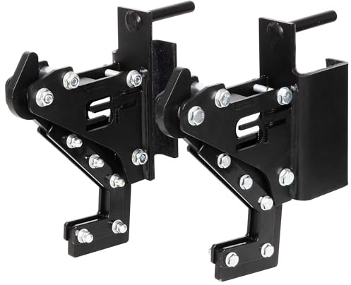 Fitvids Power Rack Barbell J-Hooks Attachments -Heavy Duty Barbell Holders Compatible with 3x3 Power Racks for Home Gym