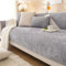 Chenille Sofabezug, rutschfest, Couchdecke, Grau, 90 x 180 cm, Sofaschoner für Sitzbereich, stilvoller Sofaüberwurf, Möbelbezug, weicher Plüsch-Sofa-Decke