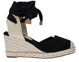Tata Italia Sandali con zeppa in corda BLACK 38