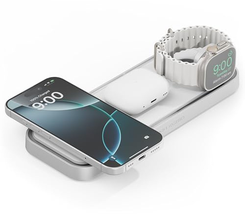 NOCO XGrid XDP3: 3‑in‑1 Wireless Lade‑Dock – Ladestation für iPhone, Apple Watch & AirPods – MagSafe‑kompatibel, Qi2 Zertifiziert – Inklusive 45 W USB‑C Netzteil & 2 m USB‑C Kabel