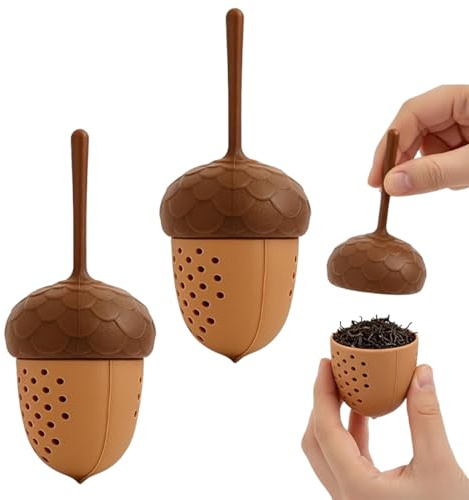 YIPFEN Juego de 2 Infusores de Té, Filtro de Silicona para Té, Colador de Té, Infusor de Té y Bola de Té, Compatible con la Mayoría de Teteras y Tazas de Té