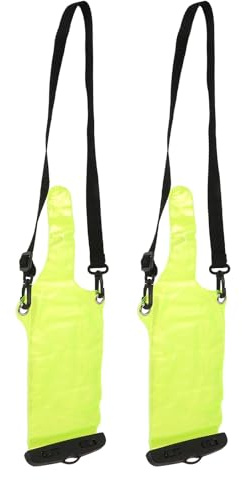 iplusmile 2pcs Waterproof Radio Carrying Bags with Lanyard Handheld Radio Protective Pouches for Outdoor Sports Green Rainproof Storage Cases and Mobile Phones