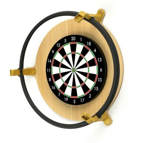 König Design Autodarts Komplettset mit 3X OV9732 100° Kameras & 6000K LED Ring – Automatisches Dart Zählsystem für Steel Darts – Kamerahalterung mit Kabelführung & Montagematerial