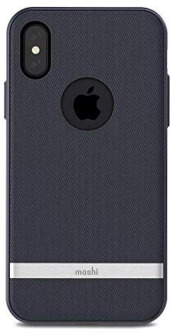 Moshi Vesta for iPhone X - Schutzgehäuse aus Stoff - Marineblau