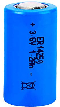 PILA LITIO LPT2 150 1/2 3,6V (MOD. 14250) 1200mA Ø14,5x25,5mm PILA LITIO LPT2 150 1/2 3,6 V 2,3CM X Ø1,4 CM (14250H) 1200 mAh