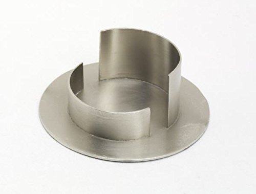 Kerzenhalter Messing vernickelt Silber matt, für Ø 6 cm Kerzen, Anlasskerzen