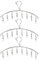 KEREITH 3Pack Sock Dryer Hanger Laundry Drying Rack Indoor Outdoor Drip Hanger with 10 Pegs Drying Towels, Diapers, Baby Clothes,Underwear, Gloves,Delicate Bras