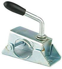 Jockey Wheel Bracket 34mm PD1 Pad & Handle Clamp Pressed Steel Fits Bradley Trailer New