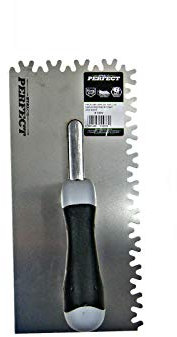 STALCO ZAHNKELLE Zahnspachtel Glättekelle Putzkelle Fliesenkelle Kelle NEU (Zahn FROSI klein)