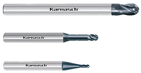 Karnasch 30748504001655 Fresadora Metal Duro De Radio De 3D Per Titanio, 4 Cortar, 4.0Mm Diámetro De Corte, 2.0Mm Radio De Esquina, 16.0Mm Utilizando Longitud, 6Mm