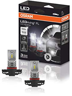 OSRAM LEDriving FL, ≙ PSX24W, LED Fog Lamp, Off-road only, non ECE, Folding Carton box (2 units), white