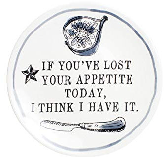 Blond Amsterdam Kuchenteller ø18 cm If You’ve Lost – Handgefertigt, Humorvoll, Schwarz-Weiß Design